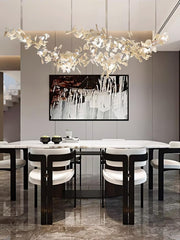 Double Layer Combination Gingko Chandelier-DWHOME