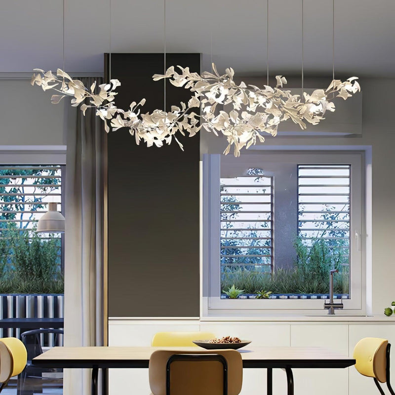 Double Layer Combination Gingko Chandelier-DWHOME