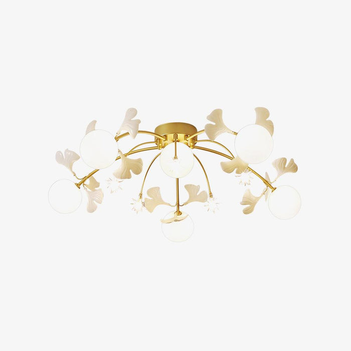 Ginkgo Glass Ceiling Lamp.