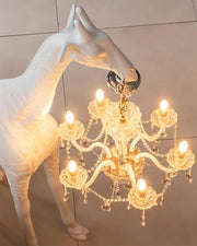 Giraffe Sculpture Floor Lamp-DWHOME