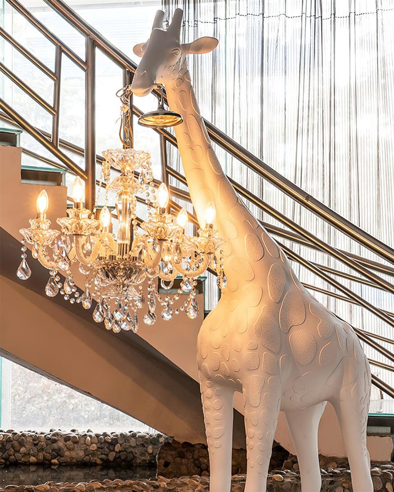 Giraffe Sculpture Floor Lamp-DWHOME