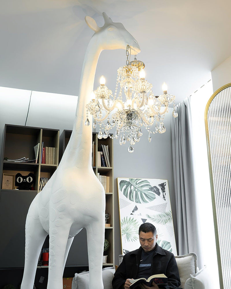 Giraffe Sculpture Floor Lamp-DWHOME