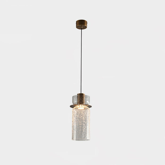 Glacier Crackle Glass Pendant Lamp-DWHOME