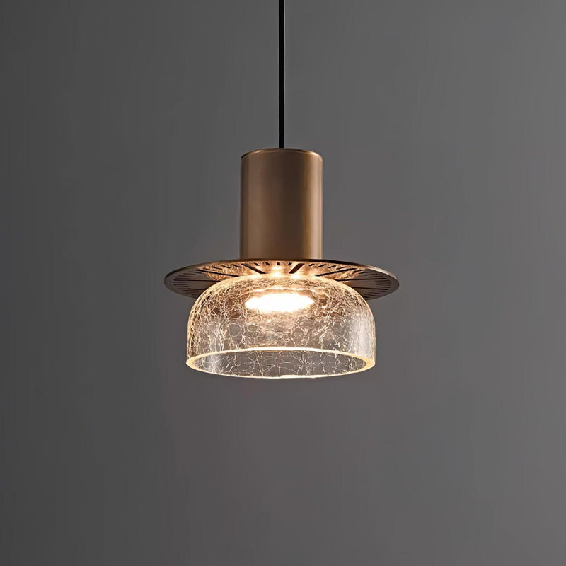 Glacier Crackle Glass Pendant Lamp-DWHOME