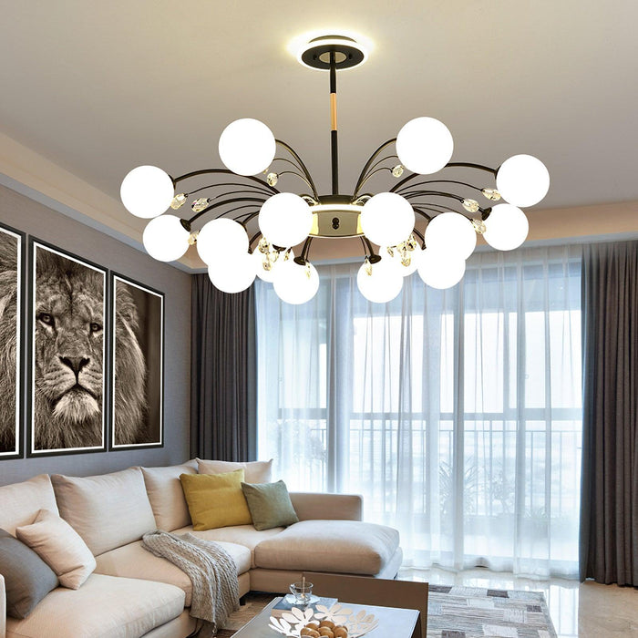 Glamorous Glass Raindrop Chandeliers - DWHOME