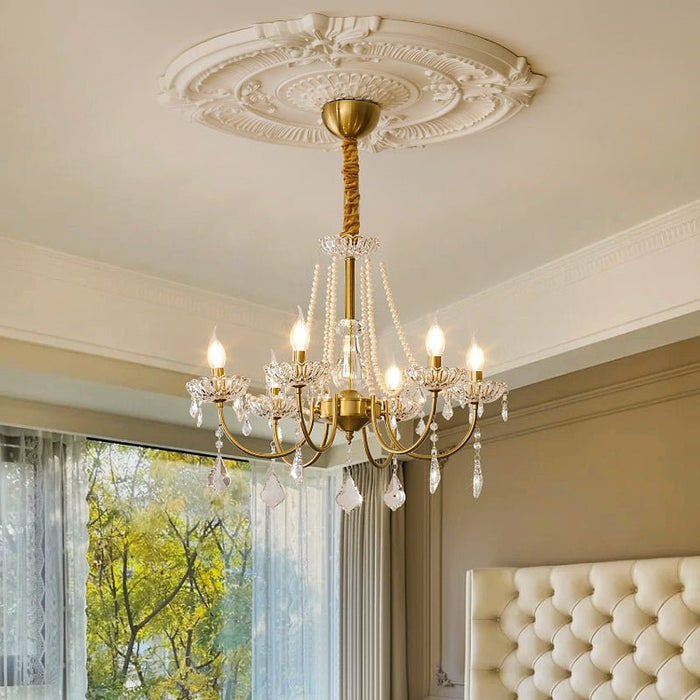 Glamour Pearl Chandelier-DWHOME