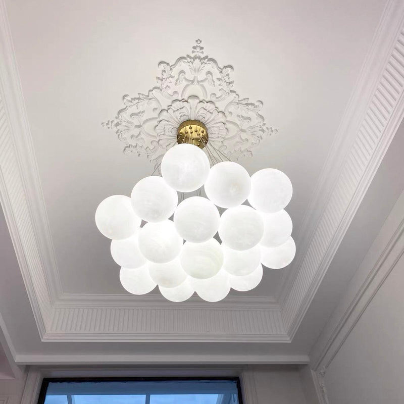 Glass Cluster Chandelier-DWHOME