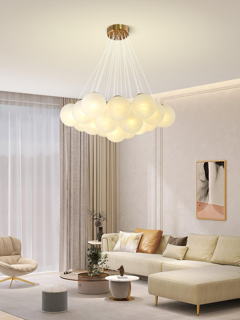 Glass Cluster Chandelier-DWHOME