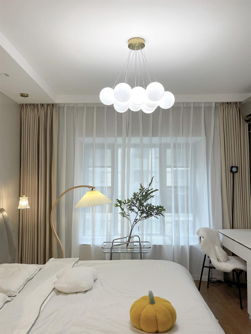 Glass Cluster Chandelier-DWHOME
