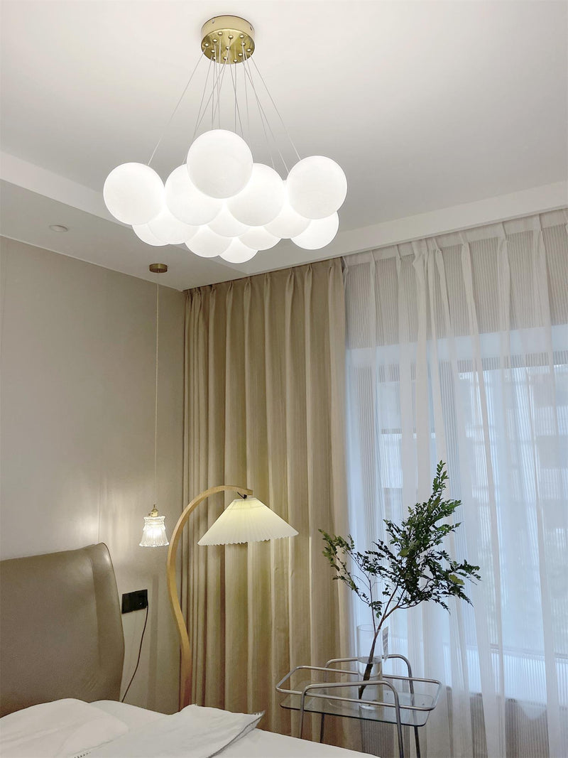 Glass Cluster Chandelier-DWHOME