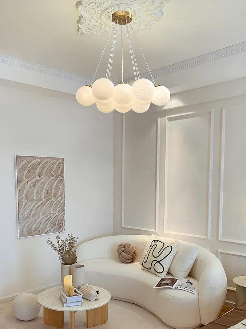 Glass Cluster Chandelier-DWHOME