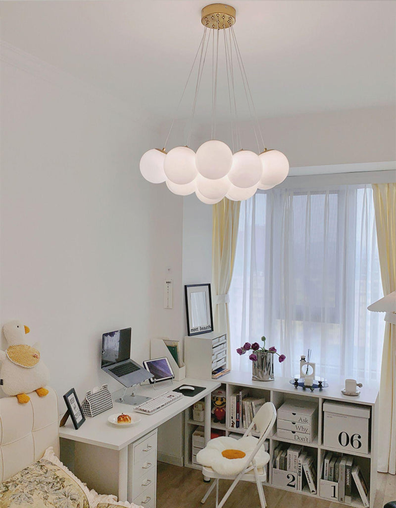 Glass Cluster Chandelier-DWHOME