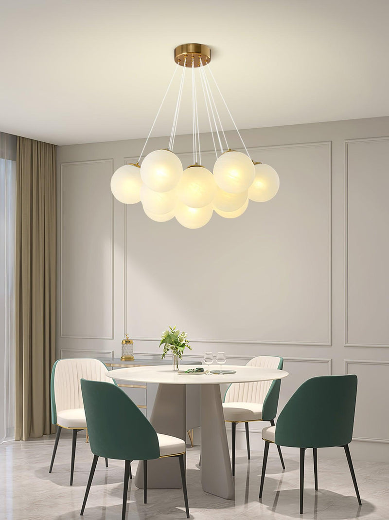 Glass Cluster Chandelier-DWHOME