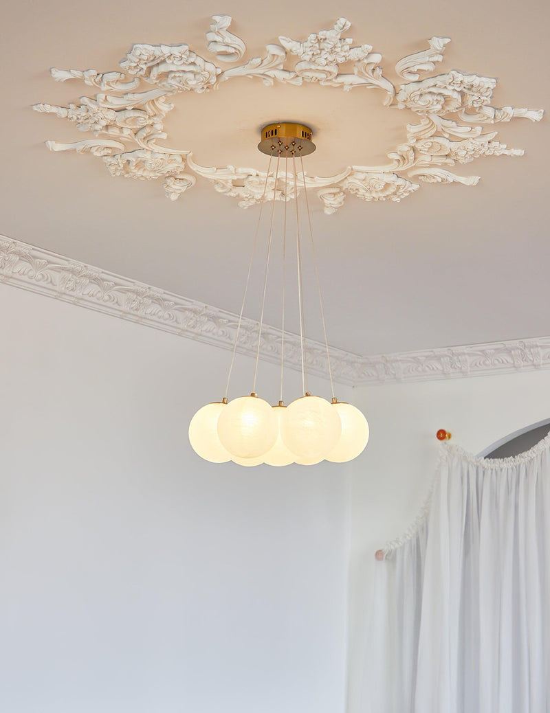 Glass Cluster Chandelier-DWHOME