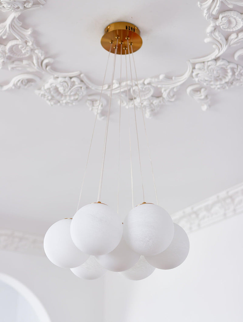 Glass Cluster Chandelier-DWHOME