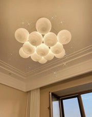 Glass Cluster Chandelier-DWHOME