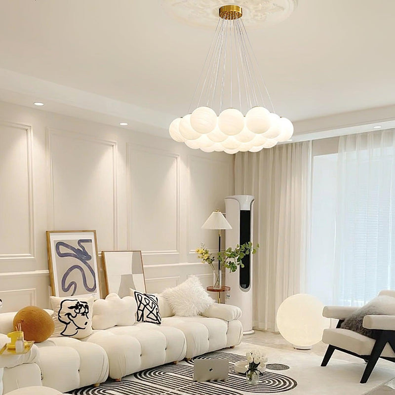 Glass Cluster Chandelier-DWHOME