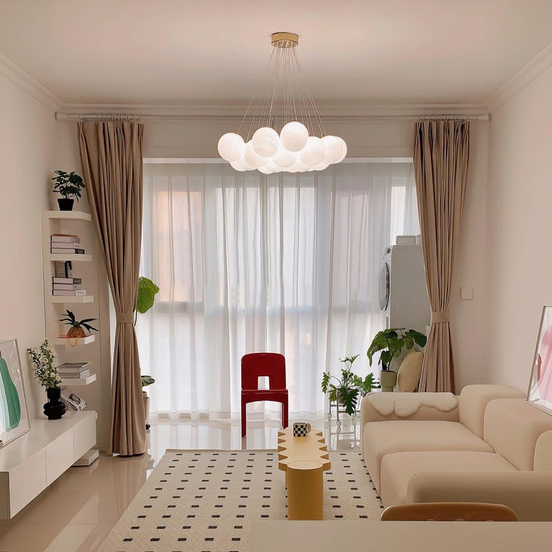 Glass Cluster Chandelier-DWHOME