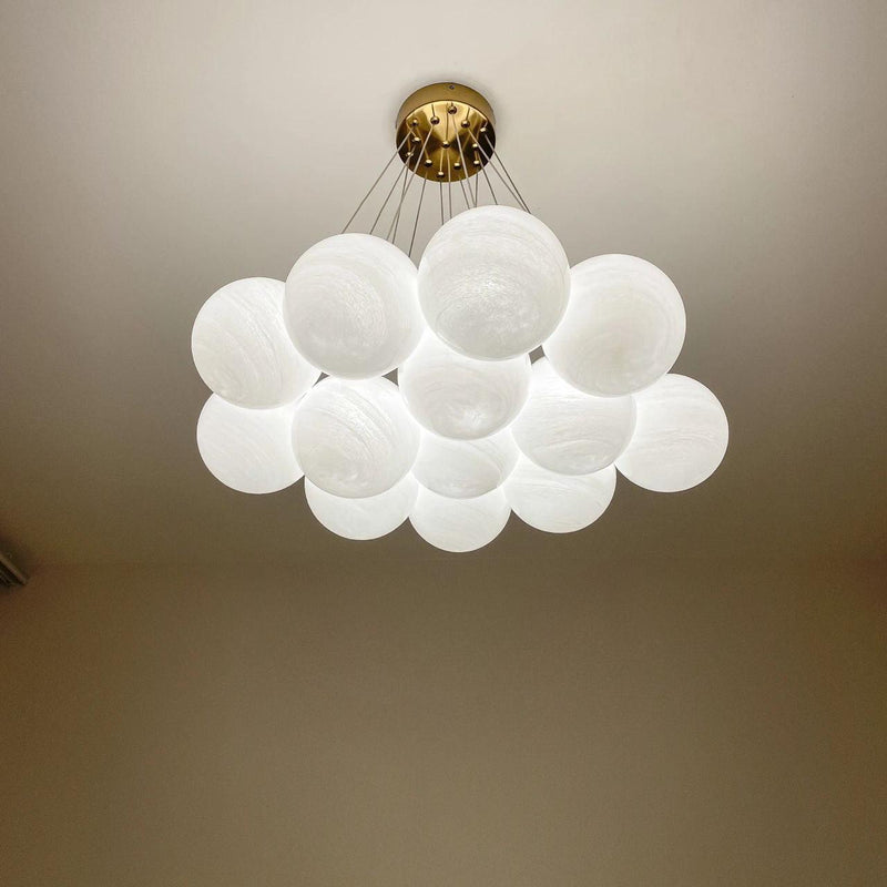 Glass Cluster Chandelier-DWHOME