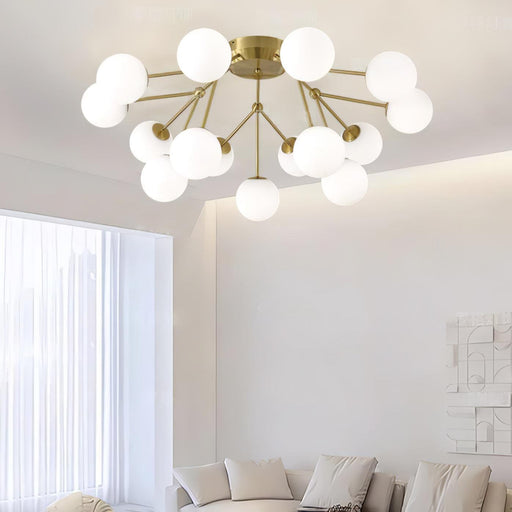 Glass Balls Cluster Ceiling Lamp.