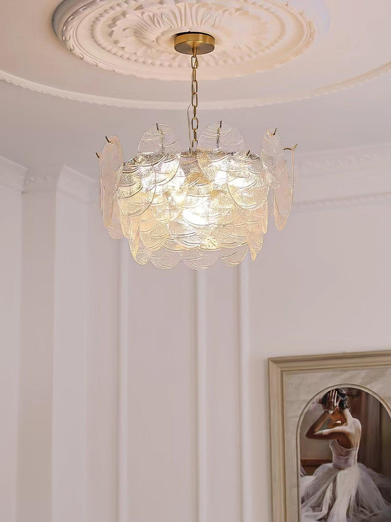 Glass Disc Chandelier-DWHOME