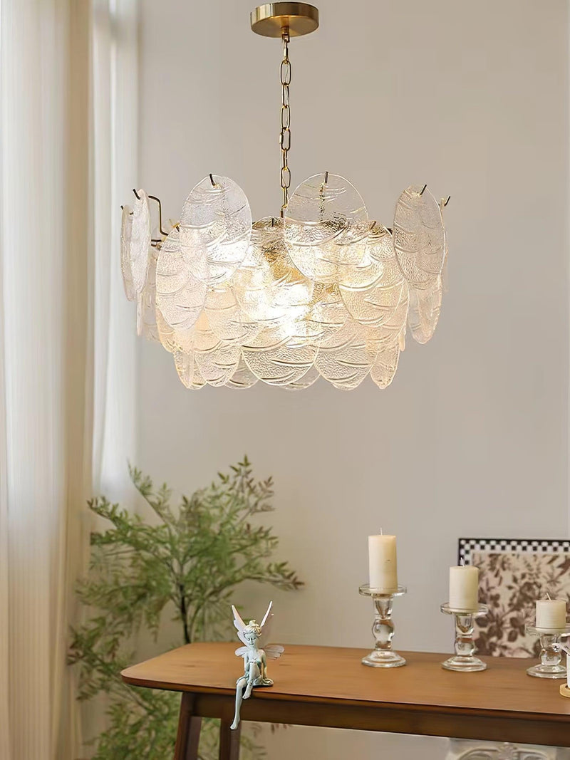 Glass Disc Chandelier-DWHOME