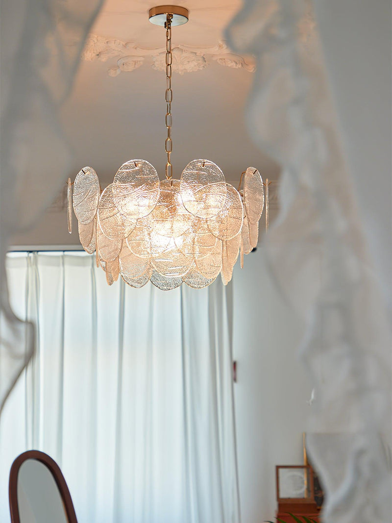 Glass Disc Chandelier-DWHOME