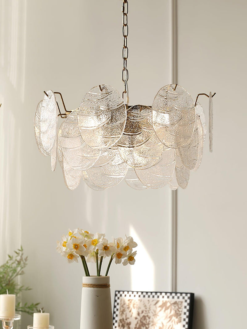 Glass Disc Chandelier-DWHOME