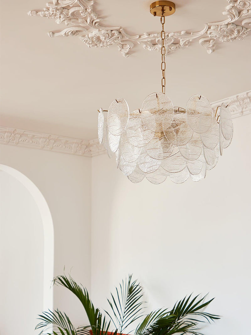 Glass Disc Chandelier-DWHOME