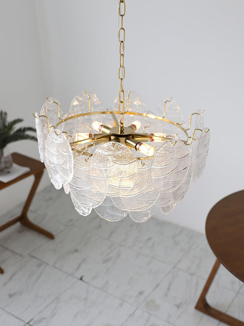 Glass Disc Chandelier-DWHOME