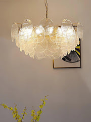 Glass Disc Chandelier-DWHOME