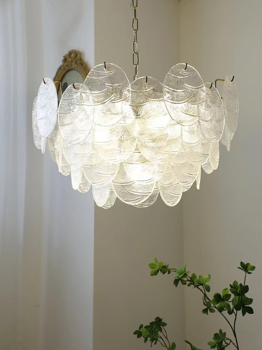 Glass Disc Chandelier-DWHOME
