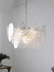 Glass Disc Chandelier-DWHOME