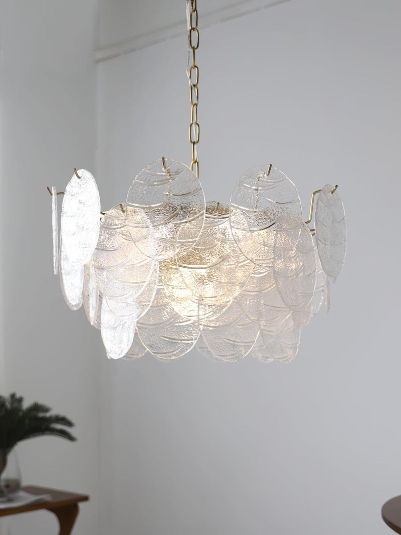 Glass Disc Chandelier-DWHOME