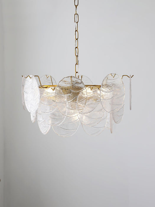 Glass Disc Chandelier-DWHOME