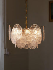 Glass Disc Chandelier-DWHOME