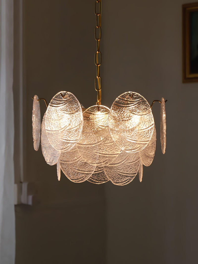 Glass Disc Chandelier-DWHOME
