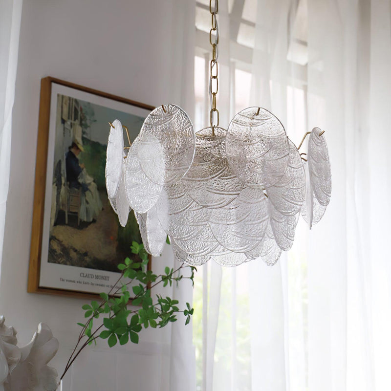 Glass Disc Chandelier-DWHOME
