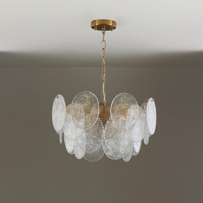 Glass Disc Chandelier-DWHOME