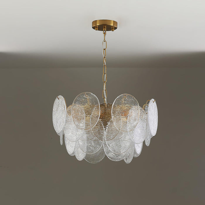 Glass Disc Chandelier-DWHOME