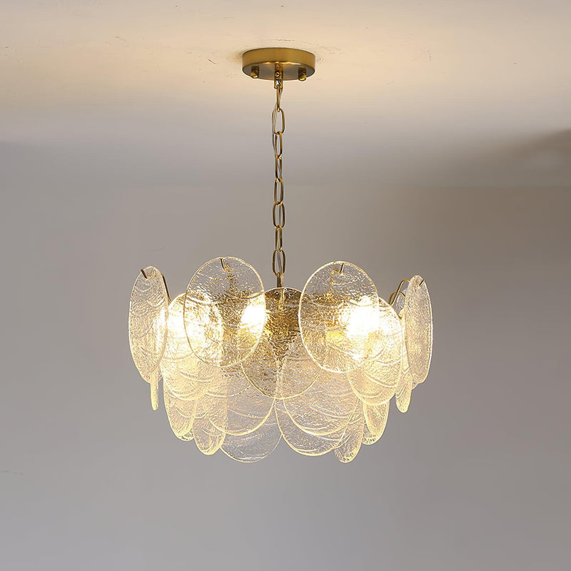 Glass Disc Chandelier-DWHOME