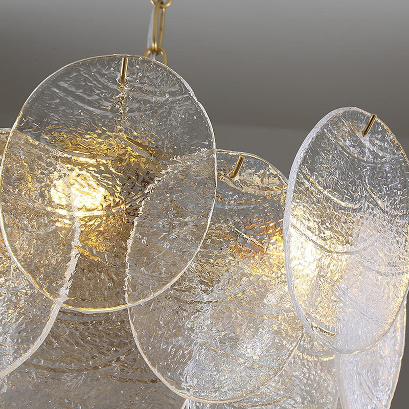 Glass Disc Chandelier-DWHOME