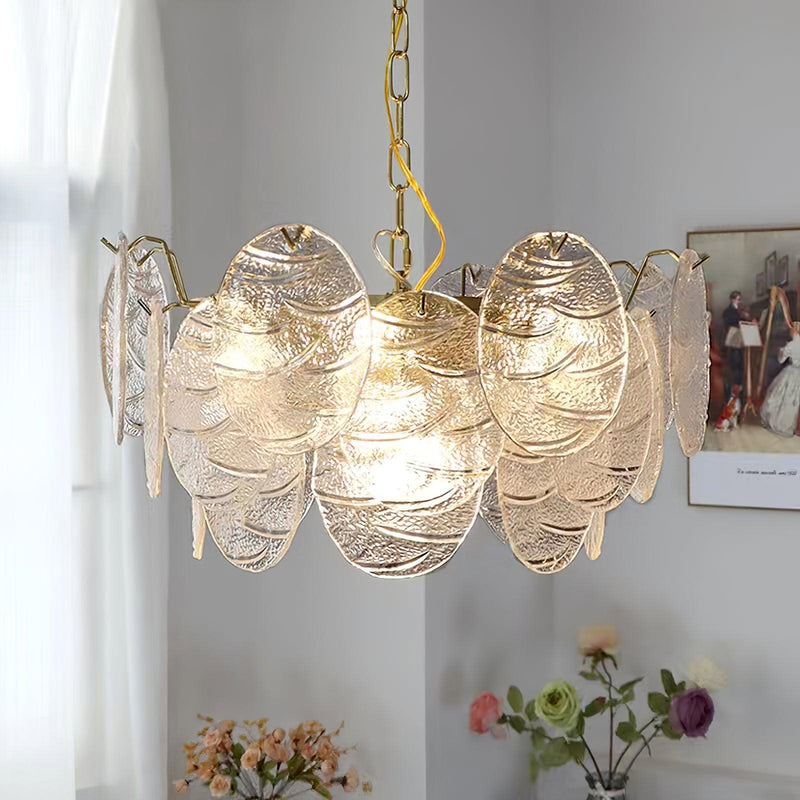 Glass Disc Chandelier-DWHOME