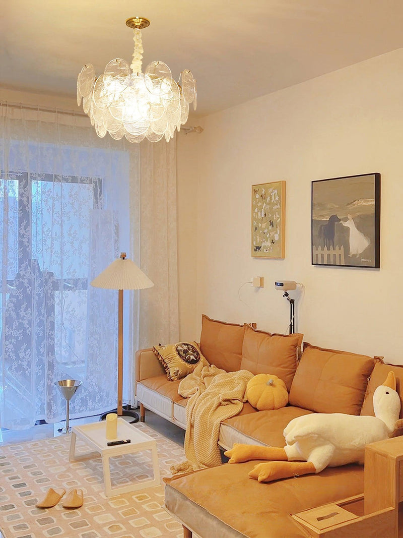 Glass Disc Chandelier-DWHOME