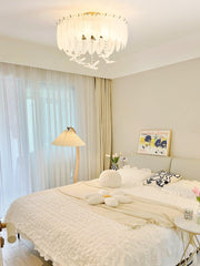 Glass Feather Ceiling Light-DWHOME