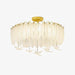 Glass Feather Ceiling Light.