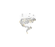 Glass Feathers Flying Chandelier-DWHOME
