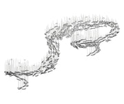Glass Feathers Flying Chandelier-DWHOME