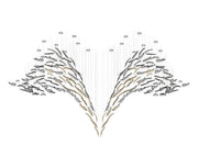 Glass Feathers Flying Chandelier-DWHOME