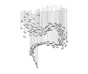 Glass Feathers Flying Chandelier-DWHOME